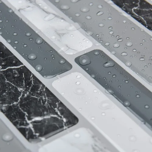 Vista 4 de Azulejos adhesivos de cocina con protección ante salpicaduras Mármol gris