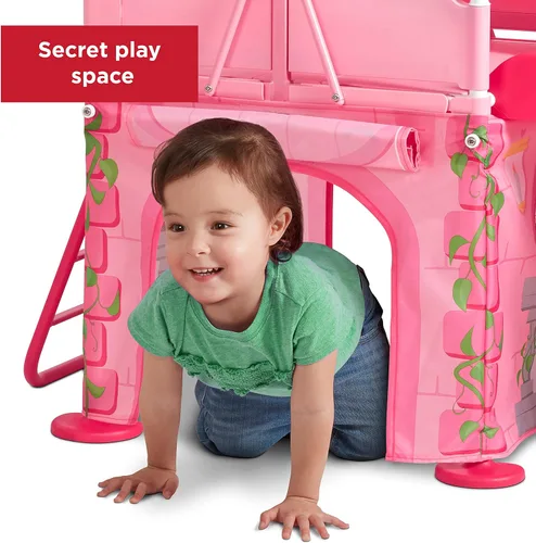 Vista 10 de Radio Flyer - Castillo de princesa desplegable para jugar, escalador para niños pequeños, edades 2-5