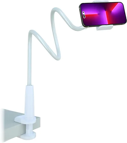 Vista 10 de MAGIPEA Soporte de teléfono de cuello de cisne para cama, soporte flexible de teléfono celular de 34 pulgadas para escritorio, soporte de abrazadera