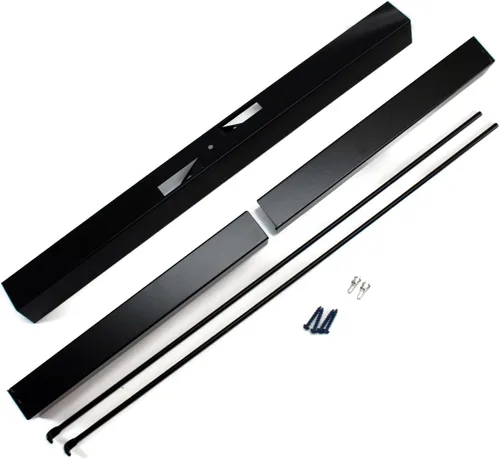 Vista 8 de Midwest Hearth Kit de barra y cenefa ajustable para pantallas de chispas de chimenea (bronce antiguo) fabricado en Estados Unidos