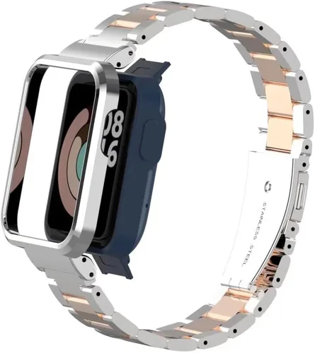 Vista 8 de Compatible con Xiaomi Mi Watch Lite/Redmi Watch Lite, correa de repuesto de metal de acero inoxidable compatible con Xiaomi Mi Watch Lite/Redmi FG1