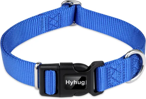 Vista 19 de Hyhug Pets - Collar clásico para perros de la colección regular de color sólido (S, negro)
