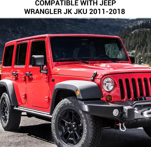 Vista 5 de JeCar Soporte de teléfono compatible con Jeep Wrangler JK y Unlimited 2012-2017 Dash Phone Mount con bandeja de almacenamiento