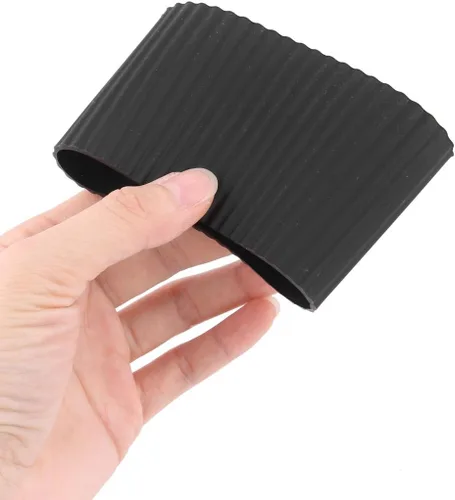 Vista 3 de Uxcell - Protector antideslizante de silicona para botella de cristal, taza y copa. Cubierta protectora para manga, en color negro