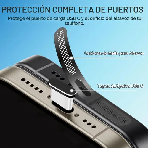 Vista 2 de Enchufe antipolvo USB C, paquete de 10 cubiertas para puerto USB C, cubierta antipolvo para altavoz de teléfono y puerto de carga tipo C para iPhone