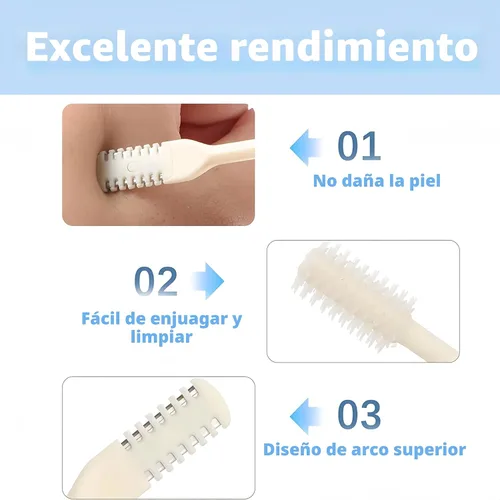 Vista 4 de Cortador de pelo nasal portátil, esencial de viaje para hombres y mujeres, herramientas de eliminación de vello de fosas nasales de doble cara