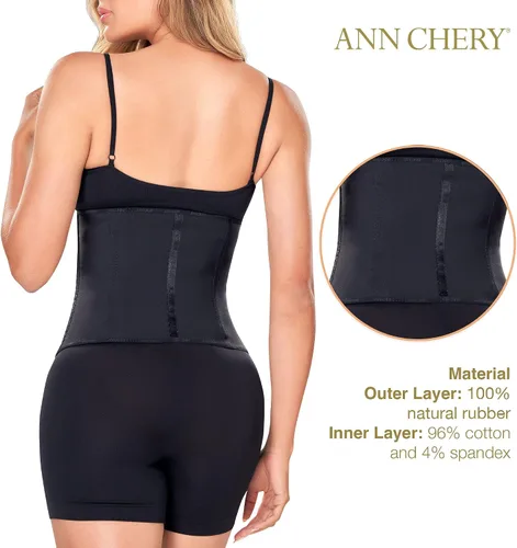 Vista 4 de Ann Chery Corsé de cintura para pérdida de peso de las mujeres, faja colombiana de cintura, moldeador de cuerpo de látex de 2 ganchos, edición 2026