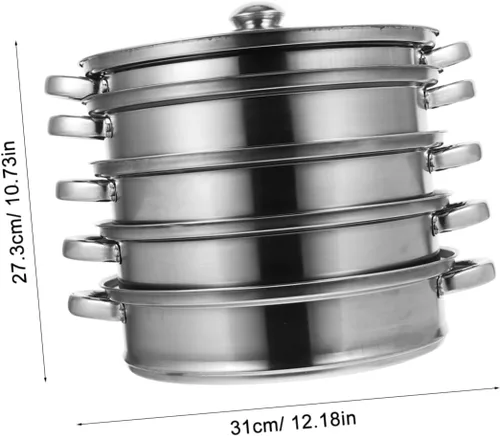 Vista 9 de Angoily Comida de verduras asiáticas olla grande olla de sopa grande ollas ollas juegos de ollas para cocinar accesorios de cocina olla