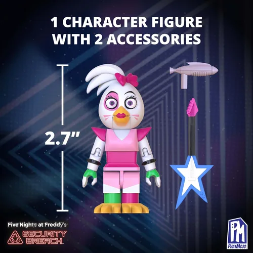Vista 3 de Five Nights AT Freddy's - Phat$tacks Chica's Charging Station Playset (123 piezas, Serie 1)