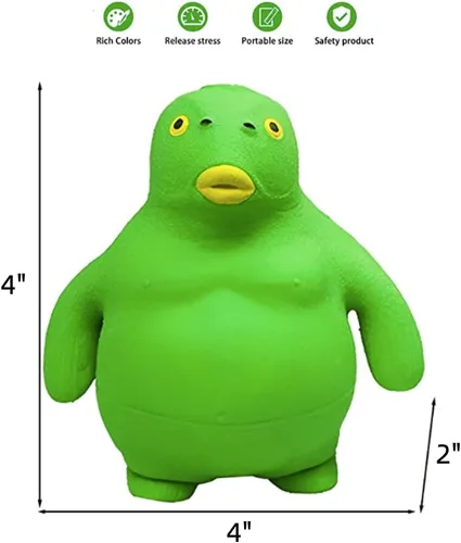 Vista 3 de HIPIHOM Juguete de pez de cabeza verde, figura de juguete para aliviar la ansiedad para adultos, juguete para aliviar la ansiedad, mini artilugio