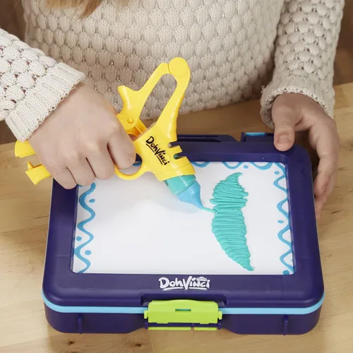 Vista 9 de Play-Doh DohVinci On the Go Art Studio - Funda para niños y adolescentes con 5 colores no tóxicos