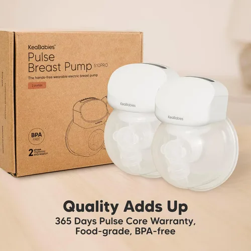 Vista 8 de KeaBabies Extractor de leche manos libres, extractor de leche inalámbrico portátil, extractor de leche eléctrico doble, portátil, máquina automática