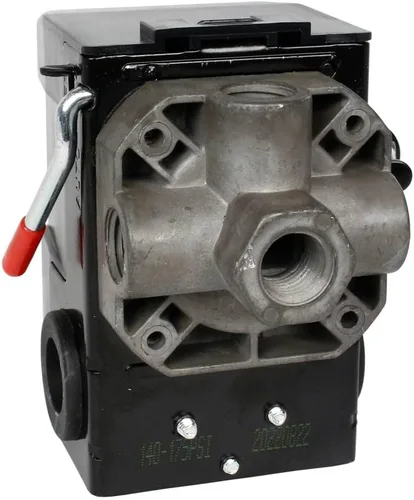 Vista 2 de Válvula de control resistente 140-175 PSI del interruptor de presión del compresor de aire de 4port 26 amperios