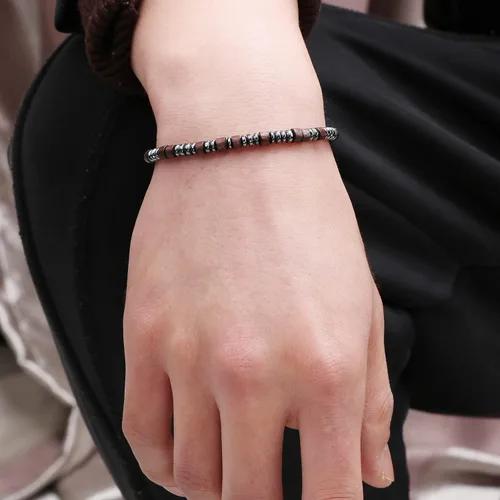 Vista 3 de JoycuFF Pulsera con código morse para mujer, regalos inspiradores para mejores amigas, joyería única para mamá, papá, hija, hijo, hermana, tía