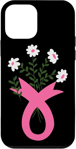 Vista 16 de Flower Jar Pink Ribbon Breast cancer Awareness Month Women Case for iPhone 16