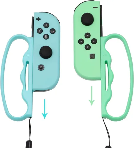 Vista 12 de ECHZOVE Grip for Switch Fitness Boxing, Handle for Nintendo Switch Boxing - 2 Packs (Black)