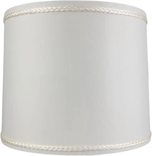 Vista 20 de Royal Designs, Inc. HB-641UT-9BG Pantalla de lámpara de tambor poco profundo con tapiz, Uno Fitter, 8 x 9 x 7, beige