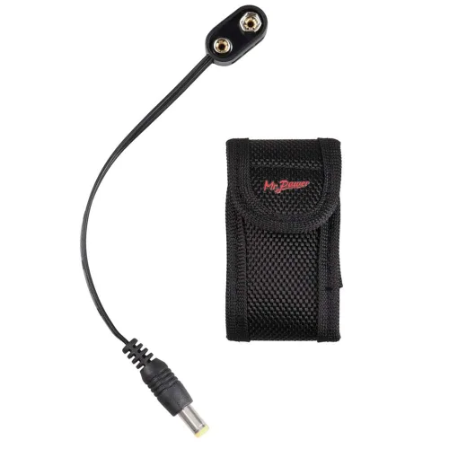 Vista 9 de Mr.Power Conector de batería de 9 V con clip, cable de alimentación con conector a presión de 2,1 mm x 5,5 mm para pedal de efectos de guitarra
