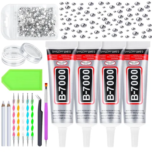 Vista 8 de Pegamento B7000 de 3.7 fl oz con punta de precisión, pegamento deslumbrante