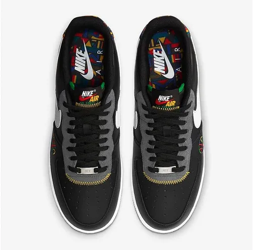 Vista 4 de NIKE Tenis de gimnasia para hombre, color negro, blanco, gris oscuro, talla 11.5