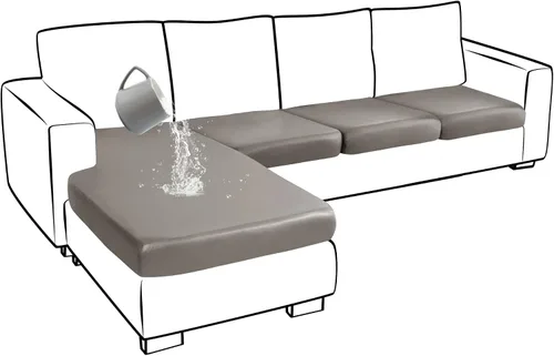 Vista 52 de Yates Home Funda de cojín de piel sintética para sofá, impermeable, elástica, para asiento de caravana, sofá biplaza, protector de muebles, funda
