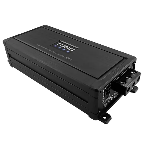 Vista 2 de TORO TECH MR2 Micro 500W RMS Monoblock Amplificador de coche Amplificador de potencia de subwoofer clase D pico de 1000 W, estable de 1 Ω