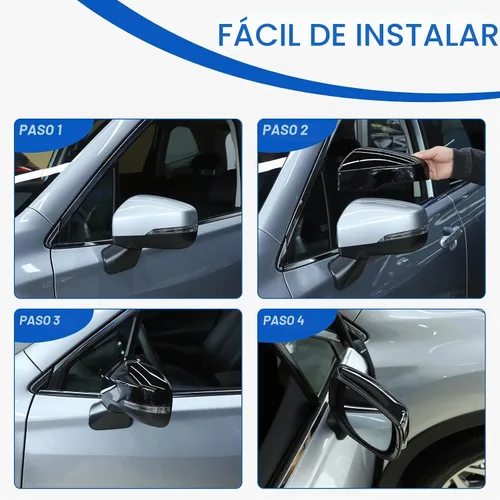Vista 6 de Cubierta de espejo retrovisor de puerta compatible con Subaru Forester 2019-2024/XV 2019-2022, cubierta de recorte protectora de ABS para espejo