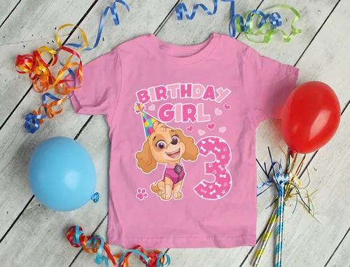 Vista 4 de Paw Patrol Skye - Camiseta ajustada para niña de 3 años