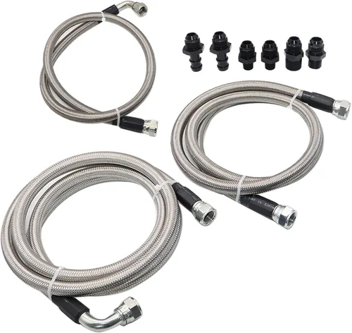 Vista 5 de Priprilod Kit de líneas de refrigeración de transmisión manguera resistente compatible con Dodge Ram 47RE 1996 1997 1998 1999 2000 2001 2002