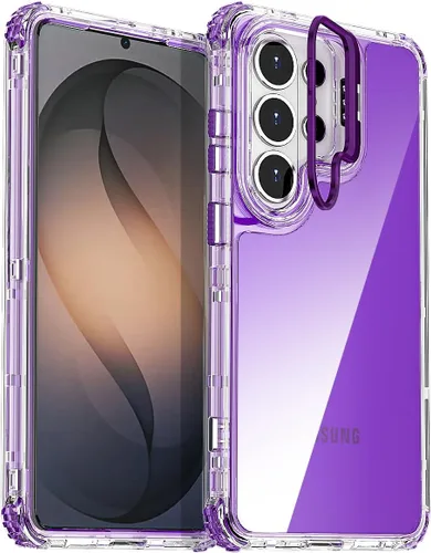 Vista 9 de AICase Para Samsung Galaxy S26 Transparente con Cámara de Metal Resistente Protección contra Caídas Cuerpo Completo Resistente A Prueba