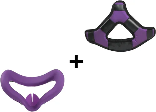 Vista 4 de Head Strap for Oculus Quest 2 Accessories, Adjustable and Lightweight Elite Strap and Decompression Comfort Foam VR Headrest Accessories Silicone