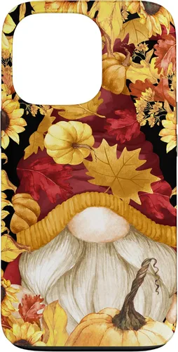 Vista 10 de iPhone 16 Lindos accesorios de otoño otoño con calabaza girasol gnomo caso
