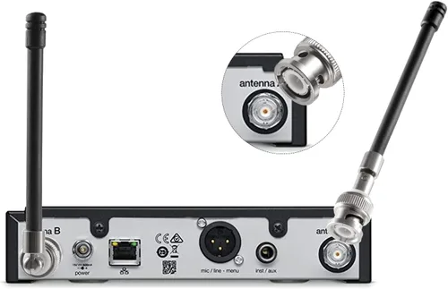 Vista 4 de Antena de repuesto de onda 1/4 para Shure SLX, BLX, U4S, U4D, UR y más. 470 a 752 MHz (paquete de 2), Eifagur