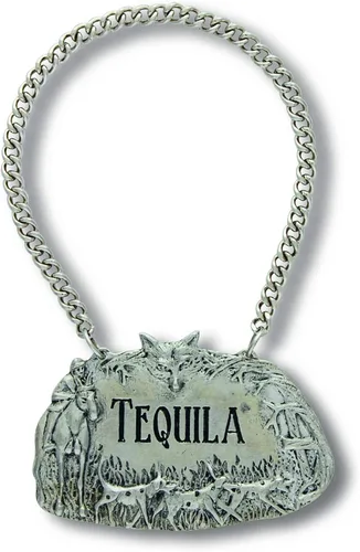 Vista 2 de Vagabond House Etiqueta para decantador de escena de caza de peltre/etiqueta para botella de licor, detalle de calidad hecho a mano grabado de 2.5