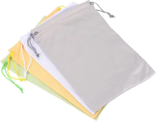 Vista 9 de PATIKIL Bolsa de gafas de esquí de microfibra para gafas de nieve, funda de almacenamiento, bolsa con cordón