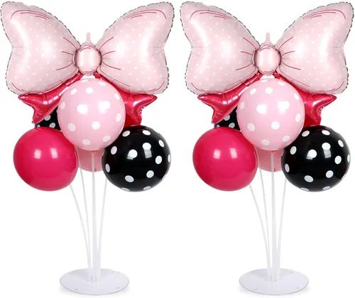 Vista 29 de Kit de soporte para globos de fiesta de fútbol 2 juegos con 2 globos de rugby de aluminio tipo bola, centro de mesa temático de fútbol para mesas