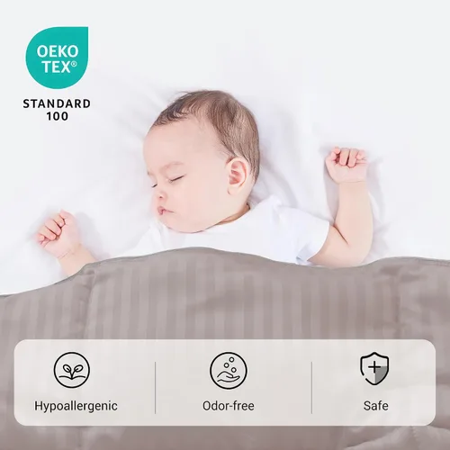 Vista 4 de ZPECC Edredón alternativo de plumón para niños pequeños, manta colcha hipoalergénica de 39 x 47 pulgadas, relleno de edredón para niños suave