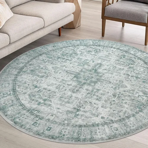 Vista 133 de SIILOOM Alfombra lavable de 2 x 3 pies, alfombra suave color taupe ceniza para entrada, tapete antideslizante para puerta de interior, tapete