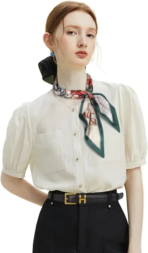 Vista 64 de Cinturón de cuero clásico con hebilla de metal para mujer con vestido de jeans