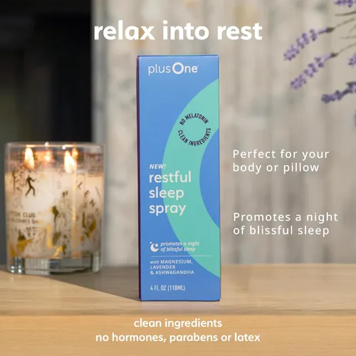 Vista 3 de Blissful Sleep Spray - Magnesio, lavanda y ashwagandha para relajación, calma y descanso, sin hormonas, sin fragancia, niebla de aromaterapia apta