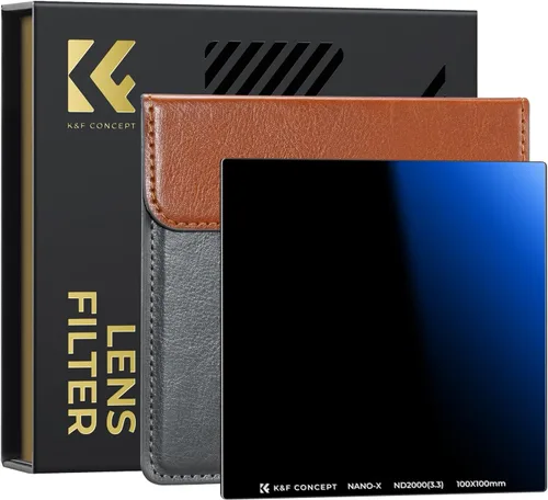 Vista 11 de K&F CONCEPT Filtro cuadrado ND4 (2 topes) de 3.937x3.937 in Filtro de densidad neutra impermeable con 28 recubrimientos multicapa para lente