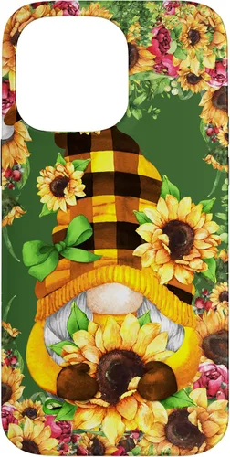 Vista 21 de iPhone 16 Unique Summer Gnome For Hippie With Cute Sunflower Gnomie Case