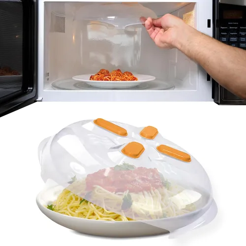 Vista 13 de HOVER COVER Cubierta magnética contra salpicaduras, tapa transparente de 12 pulgadas sin BPA, protector de placa ventilada con rejillas de Grafito