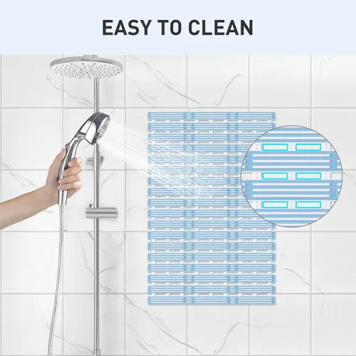 Vista 7 de XIYUNTE Tapete de Ducha Antideslizante para Bañera - 27 X 16 Pulgadas Tapete de Bañera TPE Tapetes de Ducha Antideslizantes para Interior de Ducha