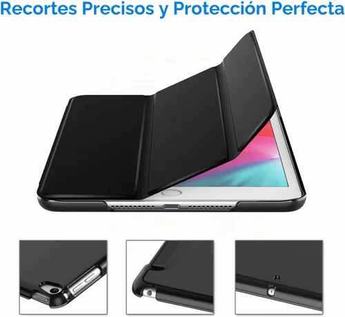Vista 3 de JETech Funda para iPad mini 5 (modelo 2019 5ª generación), cubierta inteligente con apagado automático/encendido (negro) Cover Slim Translucent