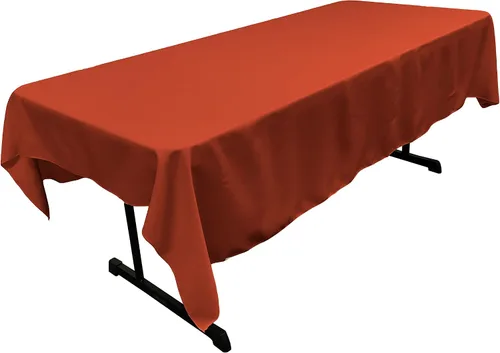 Vista 57 de LA Linen Mantel rectangular lavable de popelín de poliéster, resistente a las manchas y a las arrugas, cubierta de mesa 60x84, mantel de tela