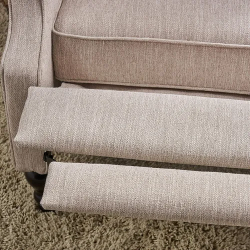 Vista 9 de Christopher Knight Home Salome - Reclinador de empuje hacia atrás, beige, marrón oscuro