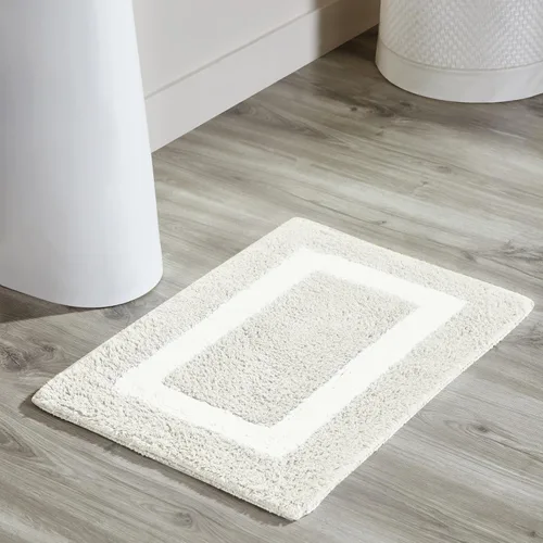 Vista 89 de Better Trends - Alfombra de baño 100% algodón reversible, altamente absorbente y lavable a máquina, suave, tapete de ducha para piso de baño