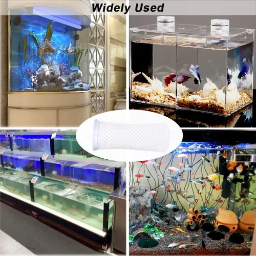 Vista 7 de 2 calcetines de filtro de panal de 4 pulgadas con anillo de 150 micras, diseño de panal 3D, bolsas de filtro de fieltro para acuario acuario de agua