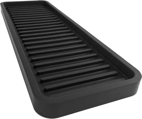 Vista 27 de Bandeja organizadora para fregadero de cocina de silicona, soporte de esponja y protector de encimera Plato y bandeja dispensadora de jabón